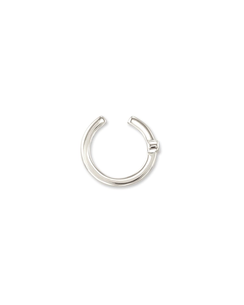 Taryn Sterling Silver Ear Cuff in White Diamond image number 1